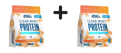 2 x Applied Nutrition Clear Whey (875g) Orange Squash