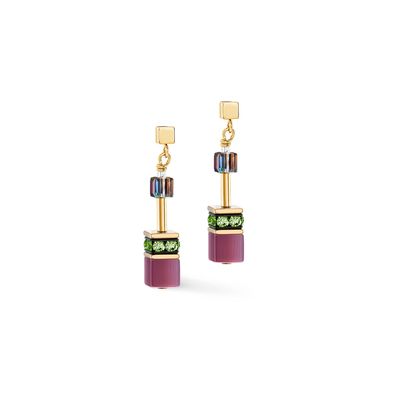 Coeur de Lion Ohrringe 2838-21-1578 GeoCUBE® Iconic Art Nouveau Gold, Multicolor