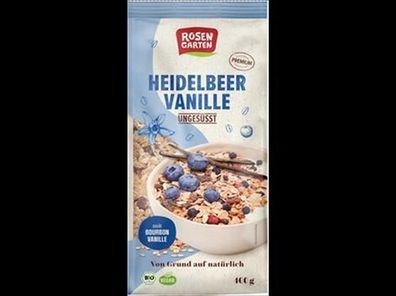 Rosengarten 6x Heidelbeer-Vanille-Müsli ungesüßt 400g