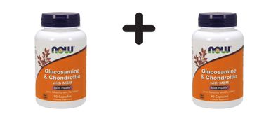 2 x Now Foods Glucos 500/ Chond 400/ MSM 90 (90)