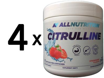 4 x Allnutrition Citrulline, Strawberry - 200g