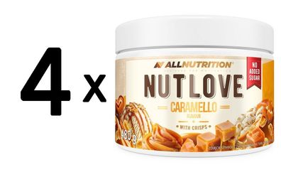 4 x Allnutrition Nutlove, Caramello with Crisps - 480g