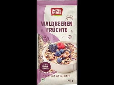 Rosengarten 6x Waldbeeren-Früchte-Müsli 375g