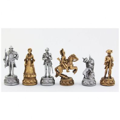 Schachfiguren - Amerikanische Revolution - Königshöhe 75mm