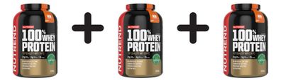3 x Nutrend 100% Whey Protein, Orange - 2250g