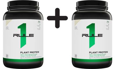 2 x Rule One Plant Protein, Vanilla Creme - 630g