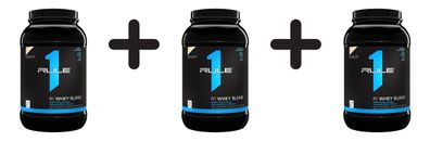 3 x Rule One R1 Whey Blend, Birthday Cake- 891g