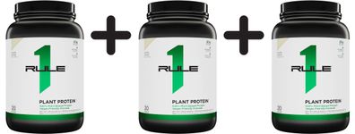 3 x Rule One Plant Protein, Vanilla Creme - 630g