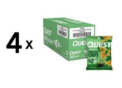 4 x Quest Nutrition Protein Tortilla Chips (8x32g) Salsa Verde