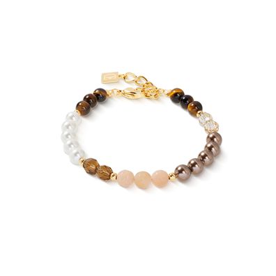 Coeur de Lion Armband 4244-30-1100 Precious Elysia Gold, Braun