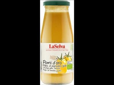 LaSelva 6x Pomi d'oro Polpa di pomodoro giallo - Stückige gelbe Tomaten 425g