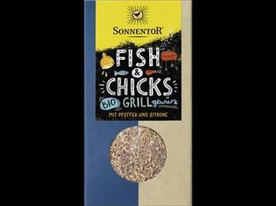 Sonnentor Fish & Chicks Grillgewürz, Packung 55g