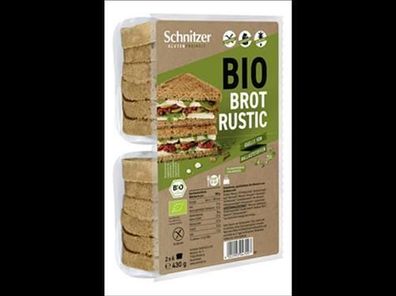 Schnitzer Glutenfreiheit 6x Bio Brot Rustic 430g