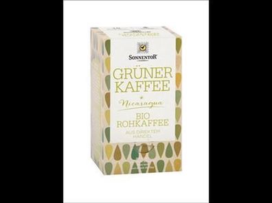 Sonnentor 6x Grüner Kaffee, Doppelkammerbeutel 54g