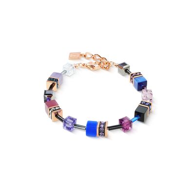 Coeur de Lion Armband 2838-30-0807 GeoCUBE® Iconic Blue Moon Roségold
