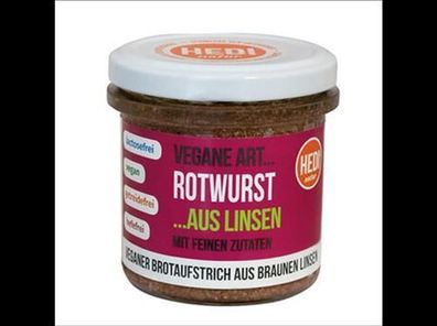 HEDI 3x Vegane Art... Rotwurst mit feinen Zutaten 140g