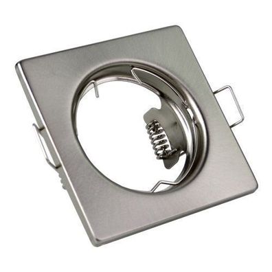 Einbaurahmen Einbauringe Decken-Spots Rahmen Quadrat inox PARMA