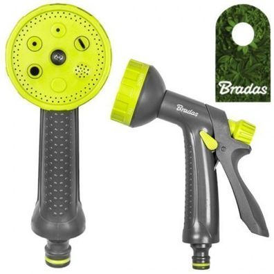 Gartenbrause 6-Funktion Spréhpistole Handbrause BRADAS 2129