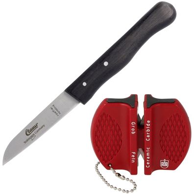 Küchenmesser Schärfer gerade rostfrei klein Holzgriff Sharpener scharf