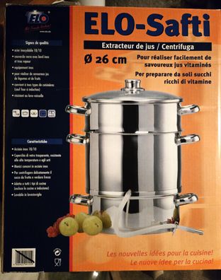 ELO Entsafter aus Edelstahl, 26 cm