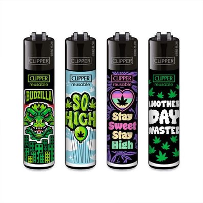 Clipper Reibrad Feuerzeuge 420 Mix #11, 4 Stück