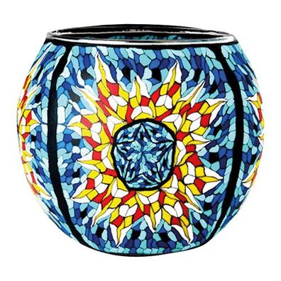 Leuchtglas Tiffany Star, H90 x Ø110 mm, Kerzenfarm HAHN