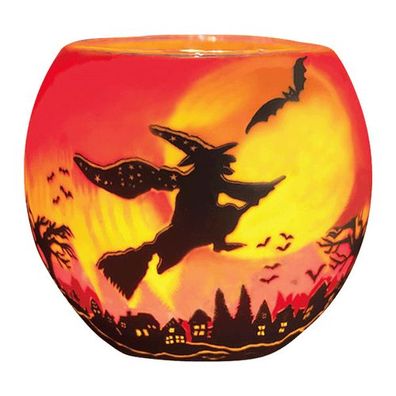 Leuchtglas Witch, H90 x Ø110 mm, Kerzenfarm HAHN