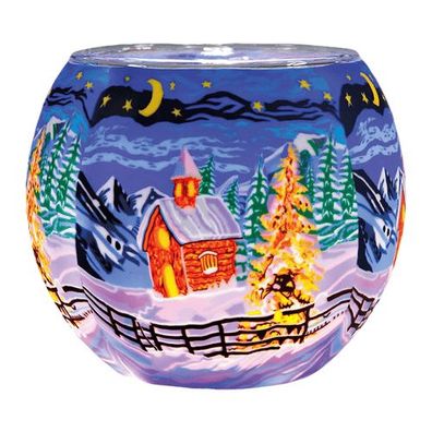 Leuchtglas Silence, H90 x Ø110 mm, Kerzenfarm HAHN
