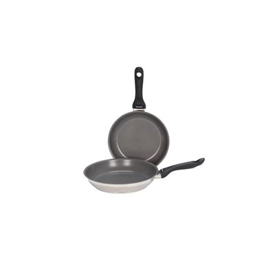 Kelomat Poêle en céramique Ø28 cm, inox antiadhésif et durable