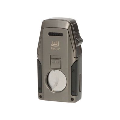 Winjet Zigarren-Feuerzeug 2x Jet mit Bohrer, Cutter, Ablage