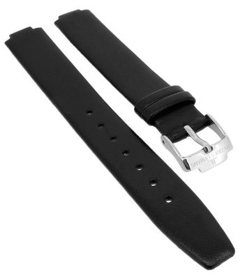 Jacques Lemans Damen Classic | Uhrenarmband 11mm Leder schwarz 1-1948