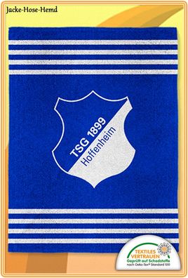 TSG 1899 Hoffenheim Wellsoft-Decke Flanell Fleecedecke Blau Gr: 150x200cm NEU