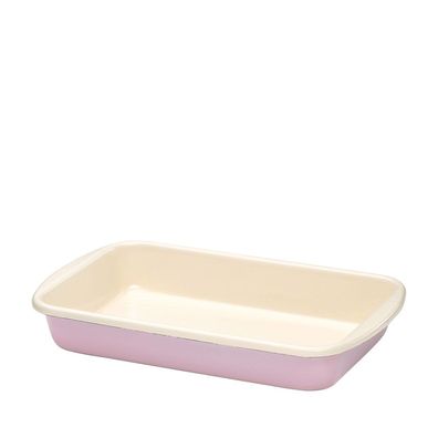 Riess Plat à four 32/19cm Plat à four rose pastel Émail