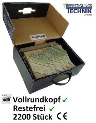 34° Streifennägel 2,8x63mm glatt blank für Akku Nagler DeWalt DCN692 695 930 950 D 2,