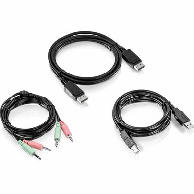 TRENDnet KVM Kabelset DisplayPort 3.5mm USB 6 Fuß 1.82m