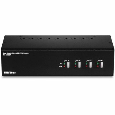 TRENDnet KVM Switch 4-port Dual Monitor DisplayPort
