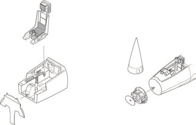 CMK 1:72 129-7214 F-104G Starfighter Interior set (REV)