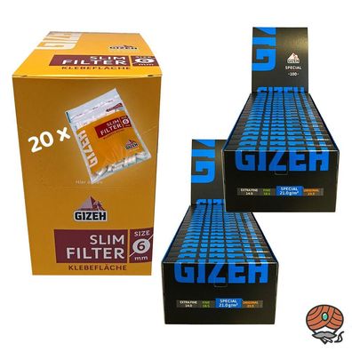 Gizeh Black Magnet Special (Gizeh Blau Magnet) + Slim Filter kostenloser Versand