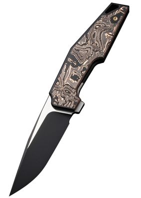 We Knife OAO (One and Only) BLACK Titanium COPPER FOIL, Taschenmesser