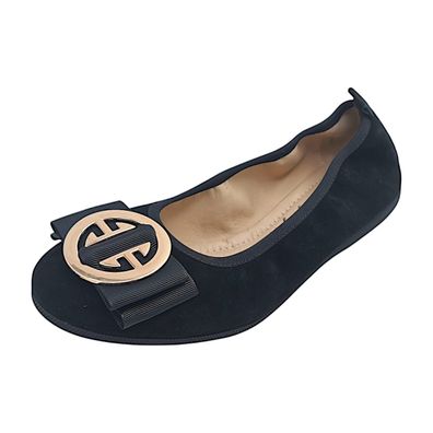 La Ballerina Linda ORO Schwarz schwarz/nero camosicio C4