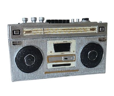 Retro-Spardose Radio-/Kassettenrecorder Ghettoblaster-Design Geschenk 80/90er