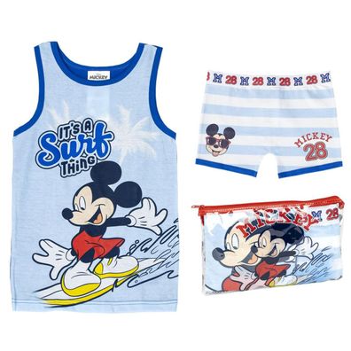 Disney Mickey Mouse Schlafanzug Kinder Pyjama Set & Nachtwäsche aus 100?% Baumwoll