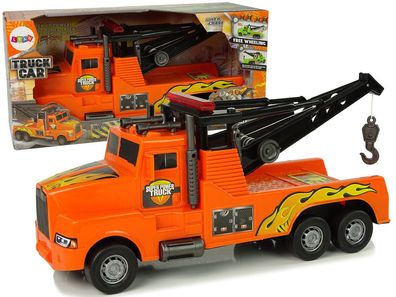 Auto Abschleppwagen Pannenhilfe 1:10 Seil Orange