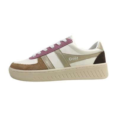 Gola Grandslam Quadrant CLB207KY Weiß offwhite/lt. caramel/gold