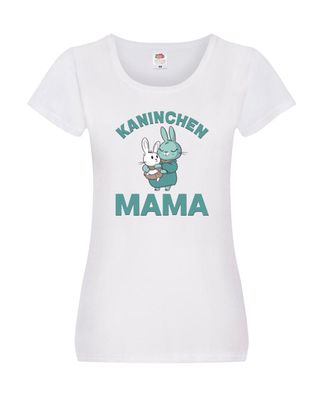 Kaninchen mama | Hase | Kaninchen Liebhaber Damen Shirt Weiß