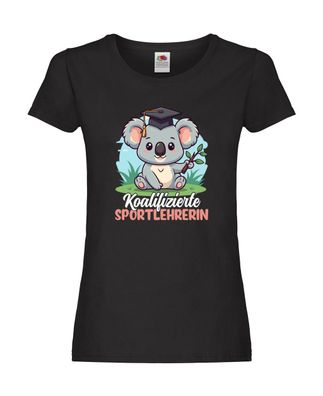 Koalifizierte Sportlehrerin | Lehrer | Sport v2 Damen Shirt Schwarz