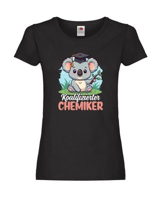 Koalifizierter Chemiker | Chemie | Labor Damen Shirt Schwarz