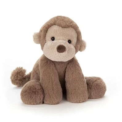 NEU Jelly Cat Bashful Monkey Pluschtier, aus dem Sortiment genommen, braun 34CM