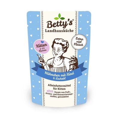 Bettys Landhausküche FB für Kitten - Hühnchen mit Rind 24 x 100g