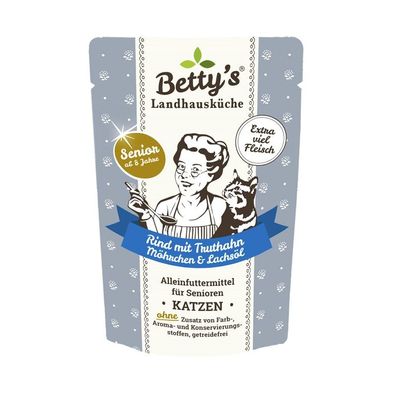 Bettys Landhausküche FB für Senior - Rind & Truthahn 24 x 100g